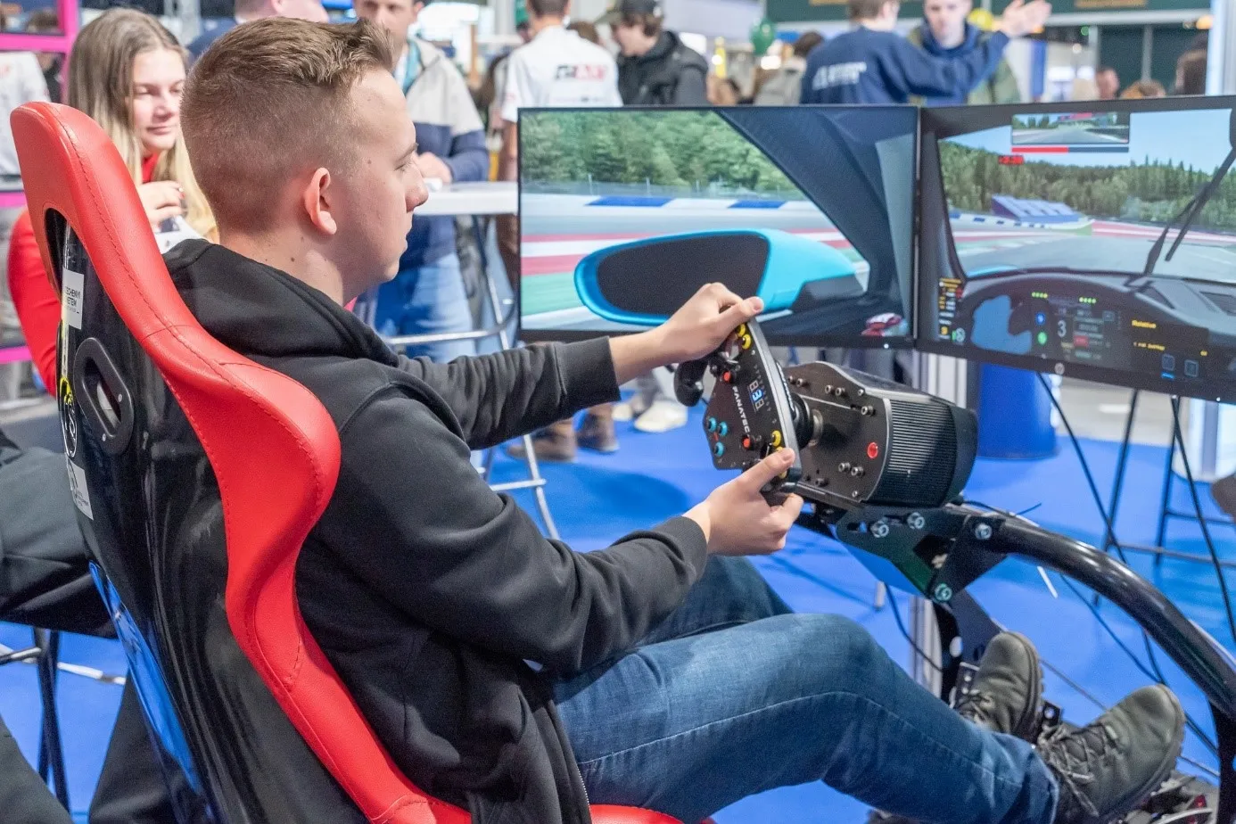 Széchenyi István University's Race Car Simulator Was a Highlight at Last Year's Educatio Exhibition. (Photo: András Adorján)